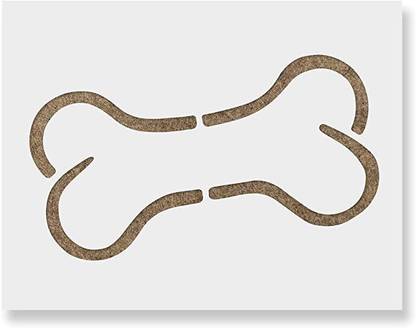 IVANA'S USA12x12-52 Dog Bone Stencil - Reusable Stencils for Painting - Mylar Stencil Stencil