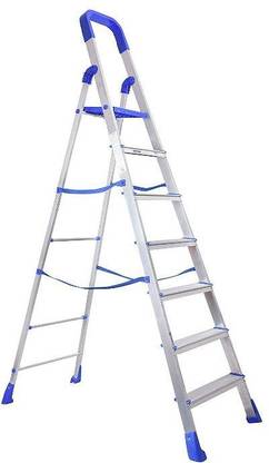 Quantes Stairway 7 Step Aluminium Folding Heavy Duty Step Ladder Made In India Aluminium Ladder