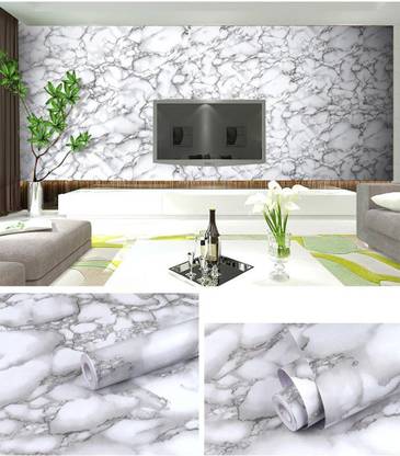 Flipkart SmartBuy Embossed Abstract Grey, White Wallpaper