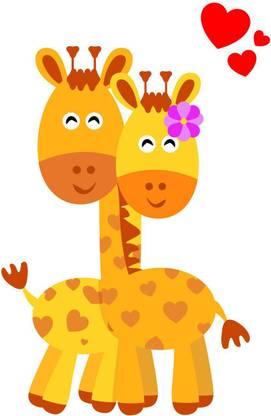 Delight Decor 41 cm Ziraff Self Adhesive Sticker