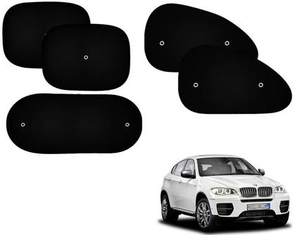 Automotive Prist Black Polyster Car Curtain (Set Of 5) For BMW X5 Car Curtain