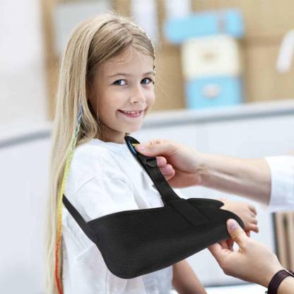 CURASIA Child Arm Sling, Breathable Lightweight Arm Rest Shoulder Immobilizer for Broken Hand Support