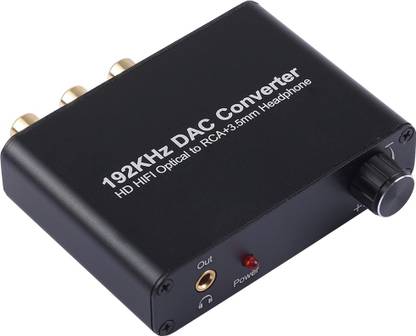microware  TV-out Cable 192kHz DAC converter Digital Coaxial SPDIF to Analog Stereo L/R RCA 3.5mm Audio