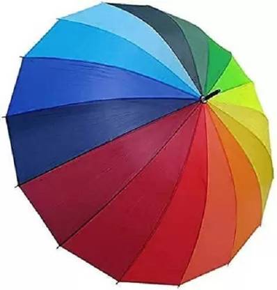 Tornado Rainbow Umbrella 16 Color Rain High Density Heavy Canopy for Resistant A52 Umbrella
