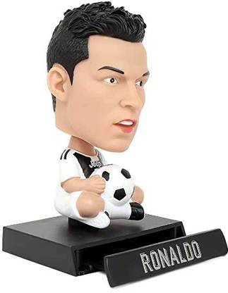 gtrp Ronaldo Bobble Head Action Figure with Mobile Holder for Car Dashboard