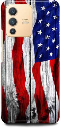 FRONK Back Cover for Vivo V23 5G, V2130, US, FLAG, RED, WHITE, CAMO, BLUE
