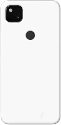 NDCOM Back Cover for Google Pixel 4A Plain White Printed