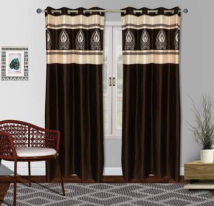 NTP 214 cm (7 ft) Polyester Room Darkening Door Curtain Single Curtain