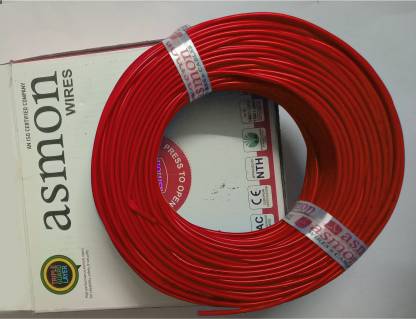 asmon PVC 1 sq/mm Red, Black, Green, Yellow 90 m Wire