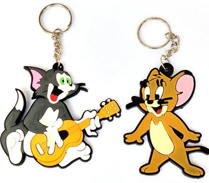 Meeko.com Guitar tom with jerry bike key chain Key Chain