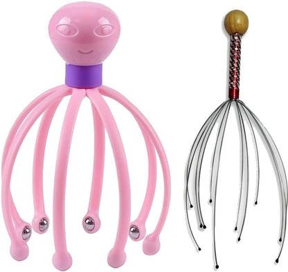 TNEMEC 2 pcs Head Scalp Massager For Headache Relief Octopus Head Massage ead Scalp Massager For Headache Relief Octopus Head Massage Massager