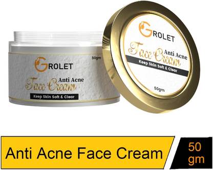 Grolet Organic Anti Acne Face Cream Winter Pimple Spot Correcting For All Skin Type(50g)