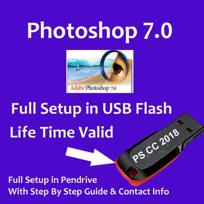 SOFTWARE WONDERLAND Adobe Photoshop 7 Setup Designing Software PS7 With Key PS7