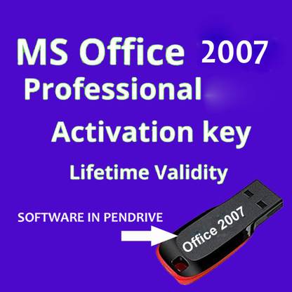 SOFTWARE WONDERLAND Office 2007 Professional Soft With Key 2007 Office in Pendrive