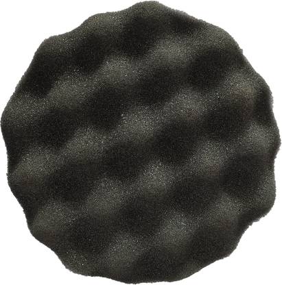 DUMDAAR 1pc Wave Sponge Velcro Pad Black Foam For Polishing, Wax Etc. Polishing Buffer Waxing Buffing Pad Polishing Sponge Vehicle Polisher