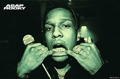 YAA - ASAP Rocky Art Effect Poster (18inchx12inch) Photographic Paper