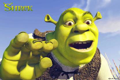 YAA - Shrek Poster Set 1 (18inchx12inch) Photographic Paper