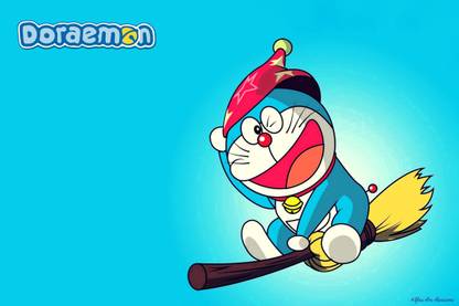 YAA - Doraemon Cute Poster (18inchx12inch) Photographic Paper