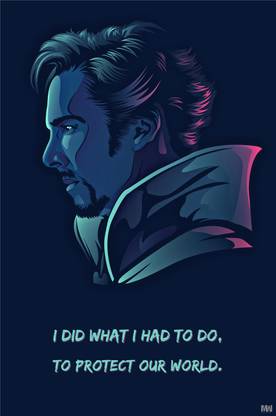 Doctor Strange in the Multiverse of Madness Quote Poster 18 x 12 inch Paper Print