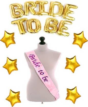 zerecord BRIDE TO BE NAME 6 BIG STARSASH SET OF 1PARTY SUPPLIES