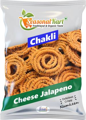 Seasonal Kart Homemade Cheese Jalapeno Flavored Chakli Real Taste of Chakali Healthy Snacks