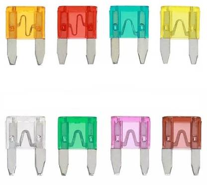 BLP Car Mini Blade Fuse | Small Fuses for Bike/Truck Pack of 8 Vehicle Fuse