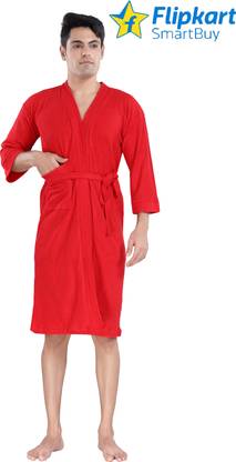 Flipkart SmartBuy Red XXL Bath Robe