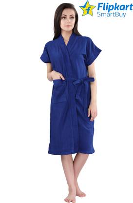Flipkart SmartBuy Royal Blue Medium Bath Robe - Buy Flipkart SmartBuy ...