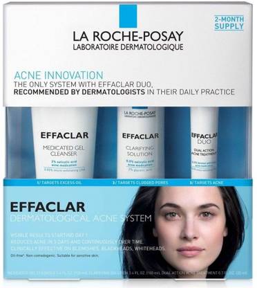 La Roche Posay Effaclar Dermatological 3 Step Acne Treatment System