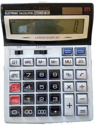 Ornate 914 Dual Power Big Size 112 Steps Correct and Check Calculator 914 Dual Power Big Size Electronic 112 Steps Correct and Check Calculator Basic  Calculator