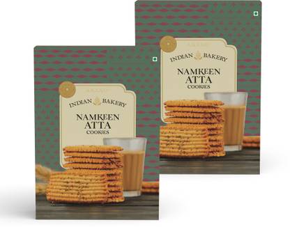 ANAND Namkeen Atta Cookies | Namkeen Biscuits (Pack of 2) Bakery Biscuit
