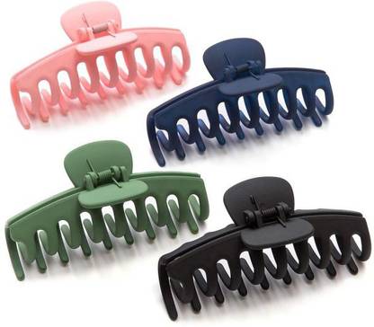 MINTA 4 Color Hair Claw Clipsfor Girls Strong Hold for Thick Hair Accessories Hair Claw