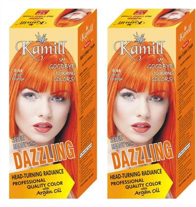 Kamill Orange Natural Hair Color (Orange 0.44) (Pack of 2) , Orange