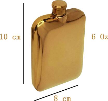 JMALL Hip Flask Copper New Model Steel Hip Flask for Alcoholic Drink Storage Stainless Steel Hip Flask