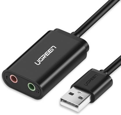 Ugreen USB Audio Adapter External Stereo Sound Card with Audio Adapter Internal Sound Card