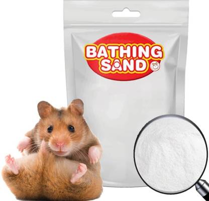 Sage Square Bath Sand for Hamster/Dwarf/Gerbil/Chinchilla/Mice (200 Grms) (Rose Fragrance) Pet Litter Tray Refill