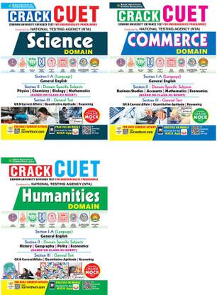 Kiran CUET Science, CUET-Commerce & CUET-Humanities (Set Of 3 Books)