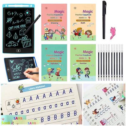 MAGIC BOOK Number Math Drawing Alphabet Handwriting Magic Practice