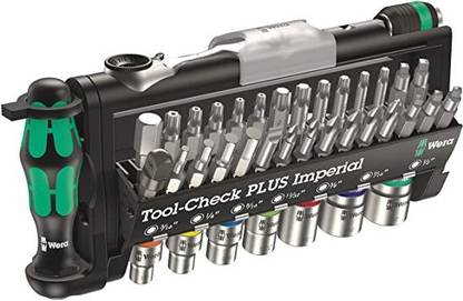 Wera Tool-Check Plus Imperial Combination Screwdriver Set