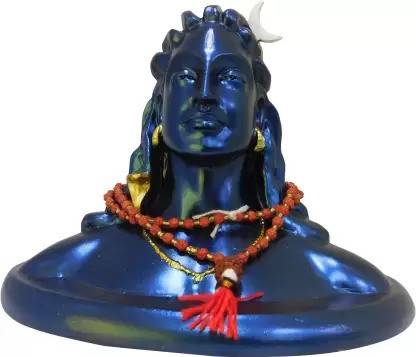 NAVYAKSH Adiyogi Shiv ji Statue for Home Decor I Decorative Showpiece Decorative Showpiece  -  12 cm