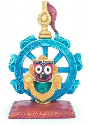 JAGANNATH PURI Lord Jagannath in Nilachakra Decorative Showpiece  -  15 cm