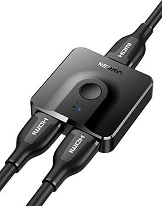 Ugreen HDMI Switch 4K@60Hz HDMI Splitter Bi-Directional HDMI Switcher 2 Input 1 Output