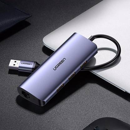 Ugreen USB C Hub Type C to 3 Port USB 3.0 Dock with Gigabit Ethernet Adapter