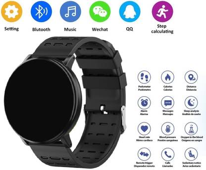 Y2H Enterprises A202 _ID119 ADVANCE Step Count Bluetooth Smart Watch Black Only (Pack of 1) Smartwatch