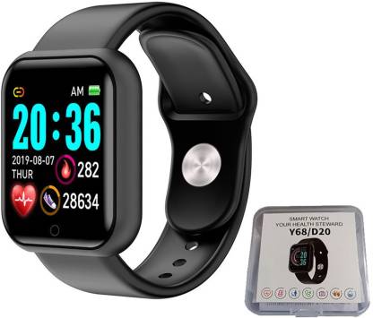 IMMUTABLE Smart Watch for Boys Y68 Bluetooth Calling Smart Touchscreen Smart Watch T6 Smartwatch