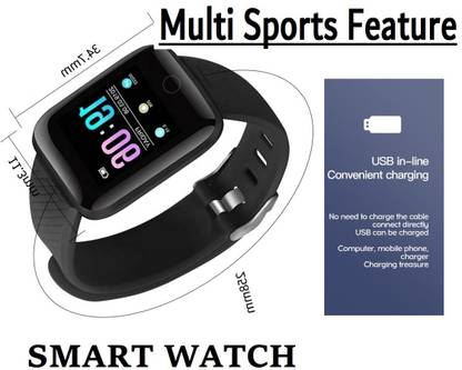 Ykarn Trades L299_ID116 Advance Multi Watch Faces, Fitness Tracker Bluetooth Black(Pack of 1) Smartwatch