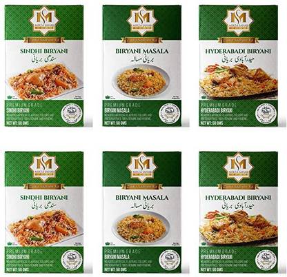 Mirza Sahab Spice Combo Biryani Masala 2 Hyderabadi Biryani Masala 2 Sindhi Biryani Masala 2