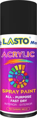 LASTO LASTO BLACK SPRAY PAINT Black Spray Paint 400 ml