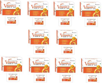 CARE FORMULATION Vitamin-C Sachet (Pack of 10 Box)/Helps to Support Immune System/Dextrose Powder