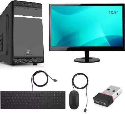 ZOONIS Economical Core i5 (8 GB DDR3/500 GB/120 GB SSD/Windows 10 Pro/1 GB 1GB/18.5 Inch Screen/I5-650-8GB_500-120-18.5LED) with MS Office